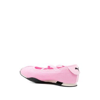 Puma Elasticated-Strap Low-Top Sneakers - Pink