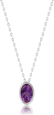 MAX + STONE 14k Yellow or White Gold 7mm Round Pendant Necklace with 18 Inch Cable Chain