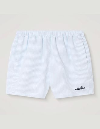 Ellesse Mens Sylbio Swim Short - White/Light Blue - White Light Blue - Size: 33/32/32