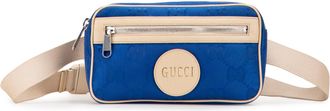 Gucci Pre-owned Womens Gg Monogram Belt Bag - Medium Blue Textile - One Size