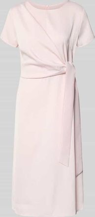 Rinascimento Rinascimento Knielanges Cocktailkleid mit Knotendetail und Rei&szlig;verschluss in Rosa, Gr&ouml;&szlig;e XS