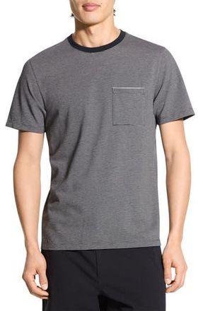 Theory Birds Eye Ringer T-Shirt in Carbon Multi at Nordstrom Rack, Size Xx-Large