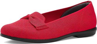 Life Stride Kandi Loafers/Moc Shoes Womens Dress Flat Shoes Fire Red : 7.5 W (C), Polyester/Synthetic