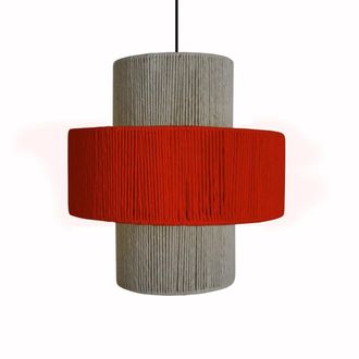 Tosel Suspensi&oacute;n metal Alt.90cm negro ;Pantalla: rojo