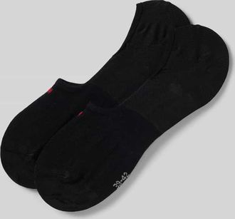 Tommy Hilfiger Füßlinge mit Logo-Print im 2er-Pack in Black, Größe 35-38