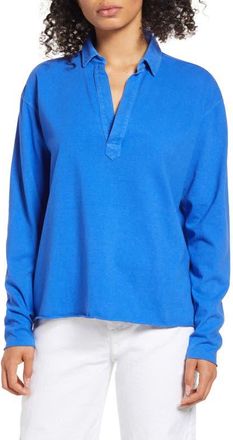 Frank & Eileen Heritage Jersey Popover Henley in Lapis Blue at Nordstrom, Size X-Small