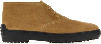 Tod's Light Brown Suede Ankle Boots