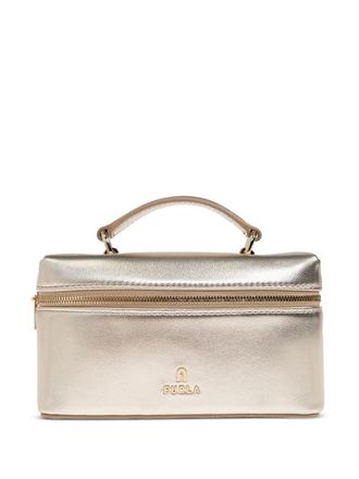Furla micro Camelia tote bag - women - Lamb Skin - OS - Gold