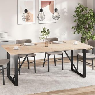 Berkfield Home Table Tops 4 pcs 100x50x2.5 cm Rectangular Solid Wood Pine in Brown