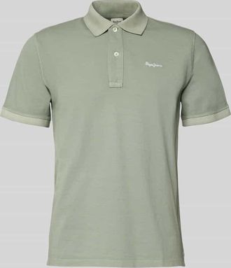 Pepe Jeans London Regular Fit Poloshirt aus reiner Baumwolle Modell OSCAR in Oliv, Gr&ouml;&szlig;e XXL