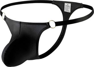 Generic Mens G-Strings, Mens Thong Underwear Plain Front Bulge Enhancing Pouch Low Rise Bikini Thongs Underpants Stretch Soft Briefs T-Shaped Thong Knickers M