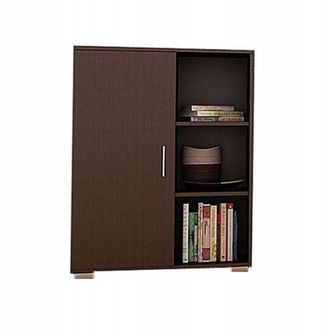 OEM Mobiletto A Giorno Con Cassettiera 6 Ripiani Wenge 80 Cm