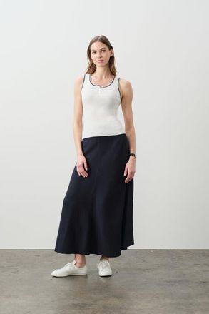 Naked Cashmere Camille Cotton Cashmere Tank in Ecru/multi at Nordstrom, Size X-Small