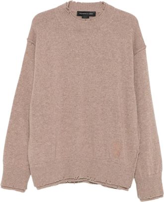 Federico Cina drop-shoulder sweater - men - Wool - S - Neutrals