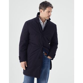 Brunello Cucinelli MenS Dark Blue Cotton Jacket, Size 48