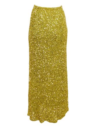 Never Fully Dressed Dorris sequin skirt - Yellow