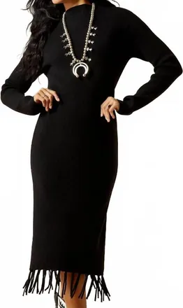Ariat Alicia Midi Sweater Dress In Black