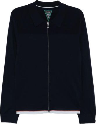 Paul Smith Cardigan con zip - Blu