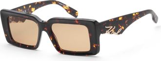 Karl Lagerfeld Womens 53mm Brown Sunglasses KL6180SN-232-53
