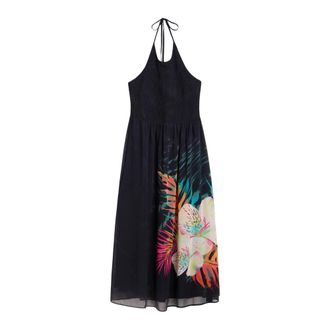 Desigual Daikiri Halter - female - Desigual - Midi Dresses - Black - L - Dresses