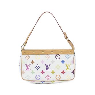 Louis Vuitton Monogram Multicolore White Coated Canvas Pochette Pouch (Pre-Owned)