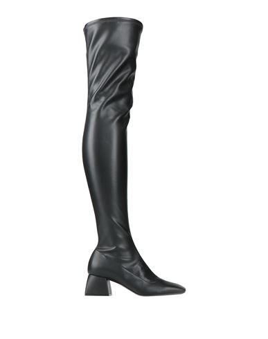 Bottines Pollini Femme Cuir Noir Taille 39 (élégantes, Talon, Zippé, état Très Bon)