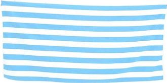 OEM Toalla De Playa - Toalla De Ba&ntilde;o Absorbente Y Sostenible - Algod&oacute;n - Estampado De Rayas Azul Claro Cl&aacute;sico - 90 X 180 Cm