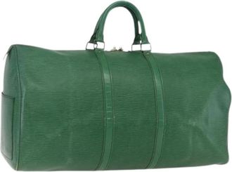 Louis Vuitton Pre-owned Vintage Weekendtas - Dames - Vintage Weekendtas - Groen - ONE Size - Leer - Vintage
