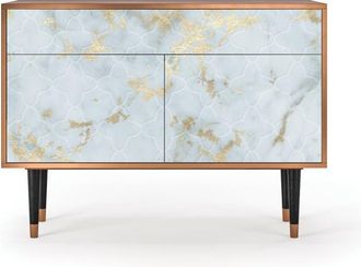 StoryZ Aparador blanco claro 2 cajones y 2 puertas L 115 cm