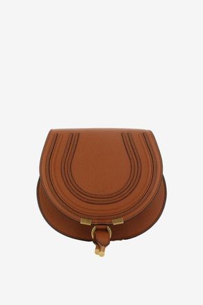 Chlo&eacute; Schultertasche aus genarbtem Leder Marcie Small