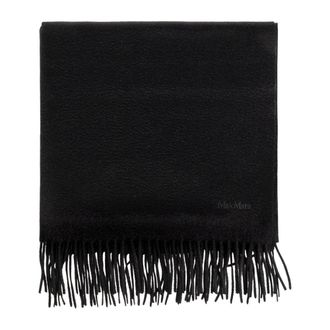 Max Mara Winter Scarves, female, Black, Size: ONE SIZE Baci Scarf