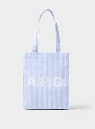 A.P.C. Womens Lou sturdy striped Tote Bag
