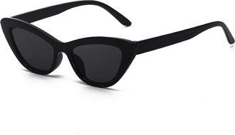 Generic Cat Eye Sunglasses Retro Internet Celebrity Live Streaming Decorative Glasses (Color : A, Size : Medium)