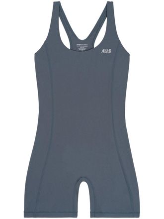 Sporty & Rich The Lea Action leotard - women - Spandex/Elastane/Nylon - M - Grey