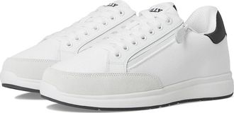 Billy Footwear BILLY Comfort Court Mens Shoes White/Navy : 10.5 WW, Canvas