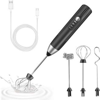OEM Espumador De Leche El&eacute;ctrico Con 3 Velocidades - Espumador De Leche Recargable Por Usb De Acero Inoxidable Para Matcha Latte Y Capuchino