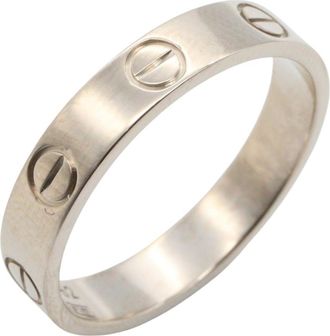 Cartier Silver White Gold (18K) Band Ring (Pre-Owned)