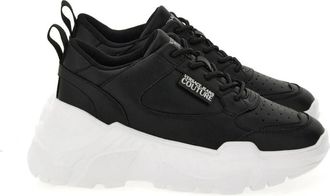 Versace Jeans Couture Speedtrack Leder+PU Schoenen - Dames - Sneakers - Zwart - 41 EU - Leer - Schoenen
