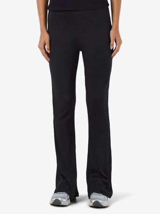 Noisy May Leggings NOISY MAY NMPASA HW FLARED PANTS NOOS, Damen, Gr. XL, N-Gr, schwarz, Web, Obermaterial: 57% Baumwolle, 38% Modal, 5% Elasthan, unifarben, sli