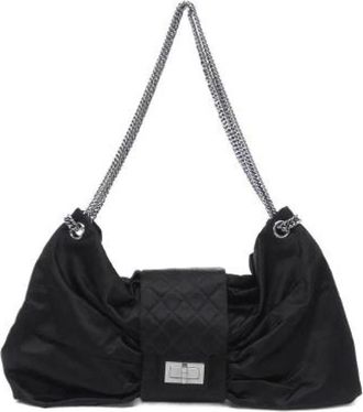 Chanel Borsa a spalla in seta Pre-owned - - Pre-owned - Donna - Nero - ONE SIZE