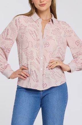 NYDJ Taylor Print Shirt in Rockflower Combo at Nordstrom Rack, Size Xx-Small
