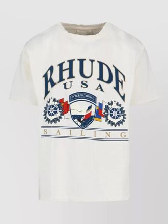 Rhude cotton graphic short-sleeve t-shirt