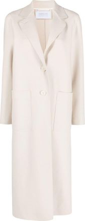 Harris Wharf London side slit trenchcoat - women - Virgin Wool - 36 - Neutrals
