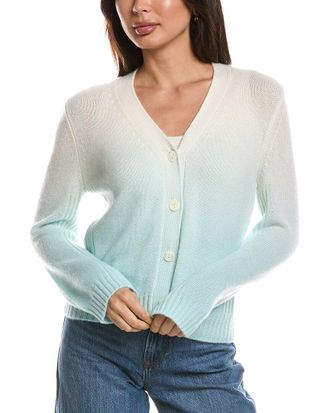 Fort&eacute; Cashmere Ombre V-Neck Cashmere Cardigan