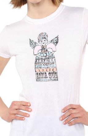 Anna Sui Doll T-Shirt in Baby Pink Multi at Nordstrom, Size Medium