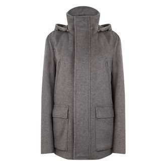 Herno Jassen, Heren, Grijs, L, Kasjmier, Jas met capuchon