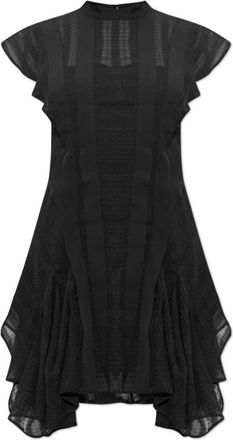 AllSaints Fleur jurk - Dames - Korte kleedjes - Zwart - S - Polyester - Kleedjes