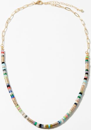 Simons Womens Heishi colourful necklace