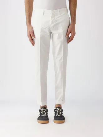 Fay Slim Fit Stretch Cotton Trousers