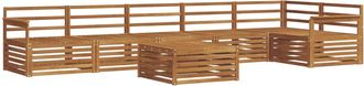 vidaXL Conjunto De Sof&aacute;s De Exterior 7 Uds. Natural Vidaxl
